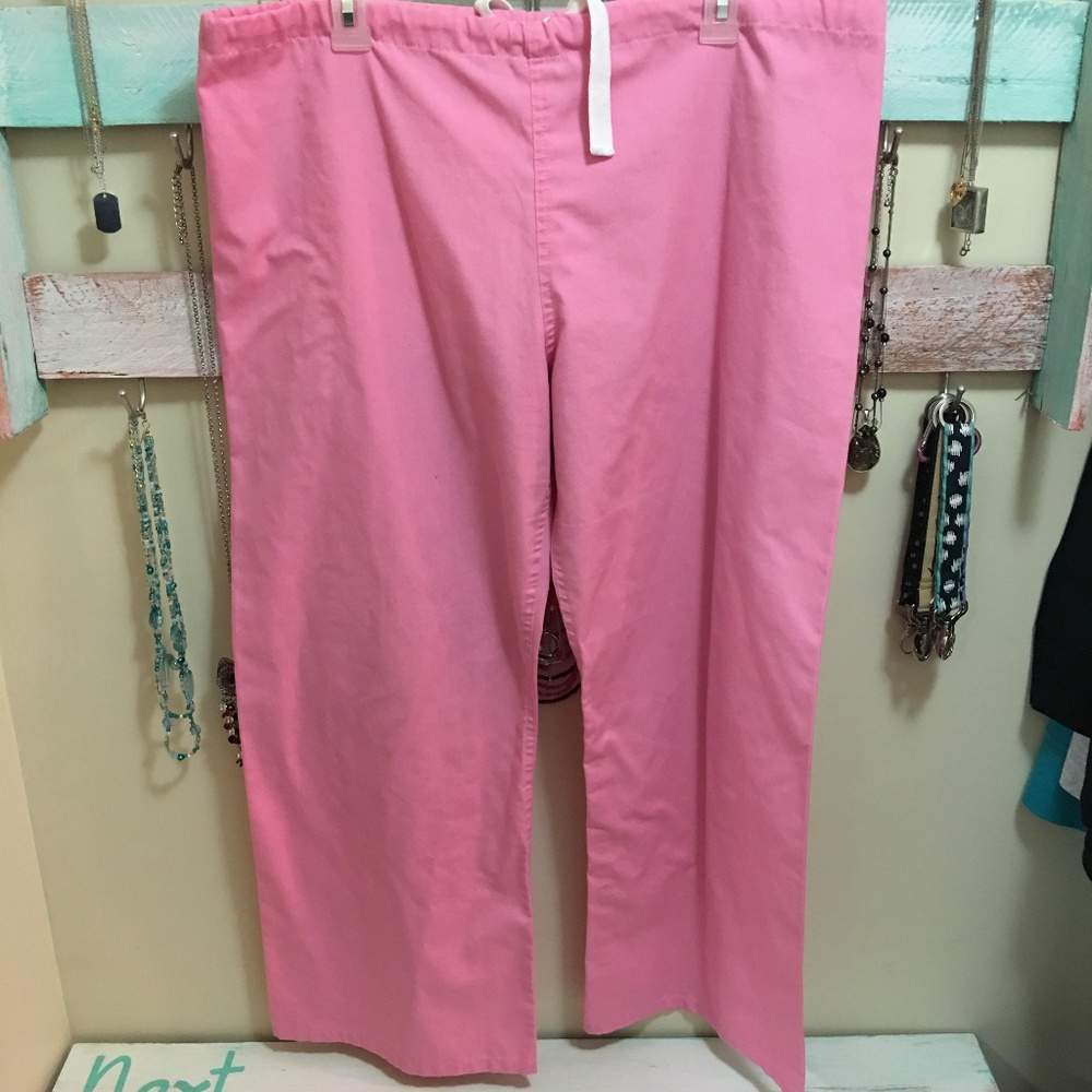 Urban Pink Drawstring Scrub Pants